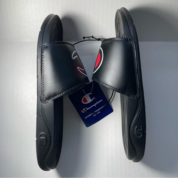 Champion Slide On Sandals Size 4Y - Picture 6 of 8